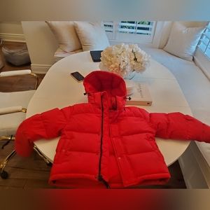 XS Aritzia Super Puff Shorty RED